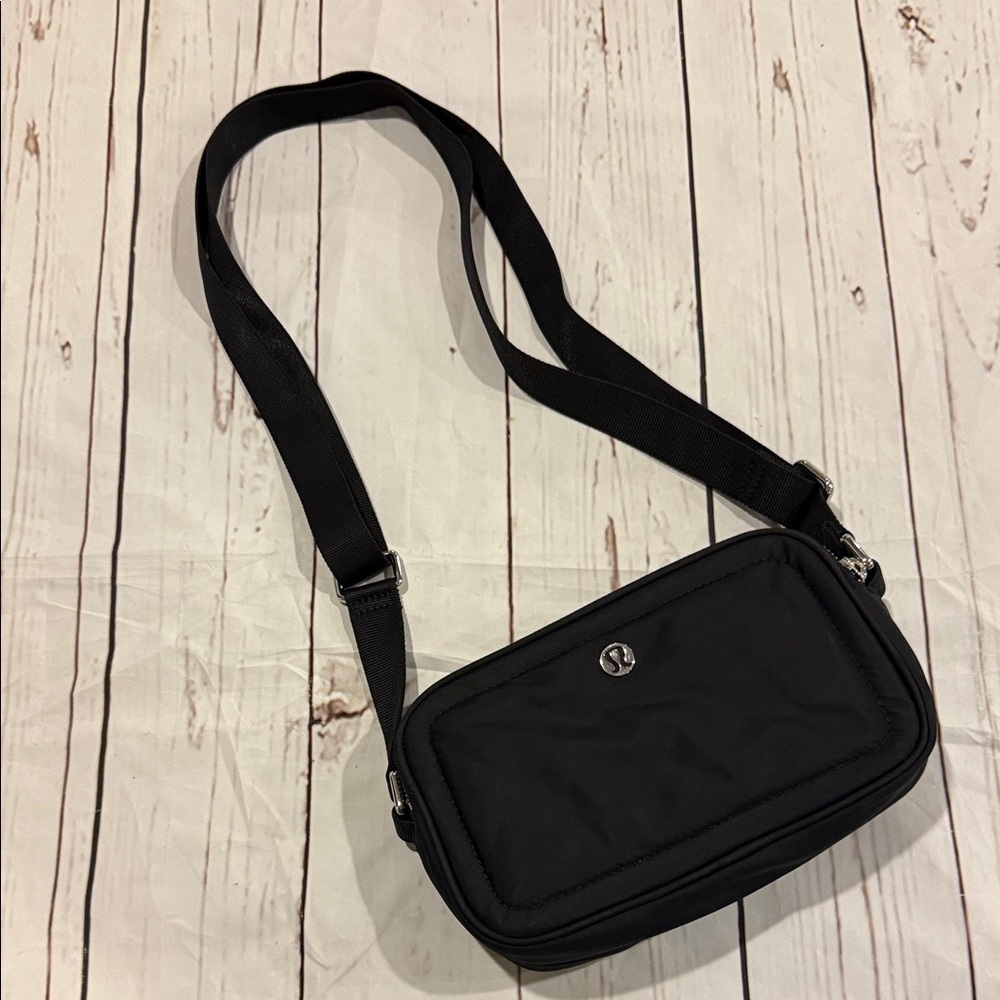 Lululemon  black camera Crossbody Bag